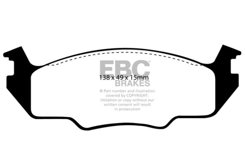 EBC Ultimax2 Front Brake Pads - UD158