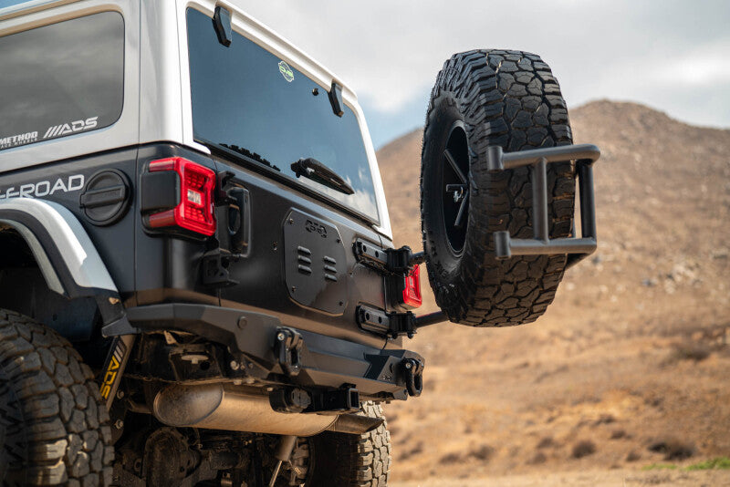 DV8 18-25 Jeep Wrangler JL Body Mounted Tire Carrier