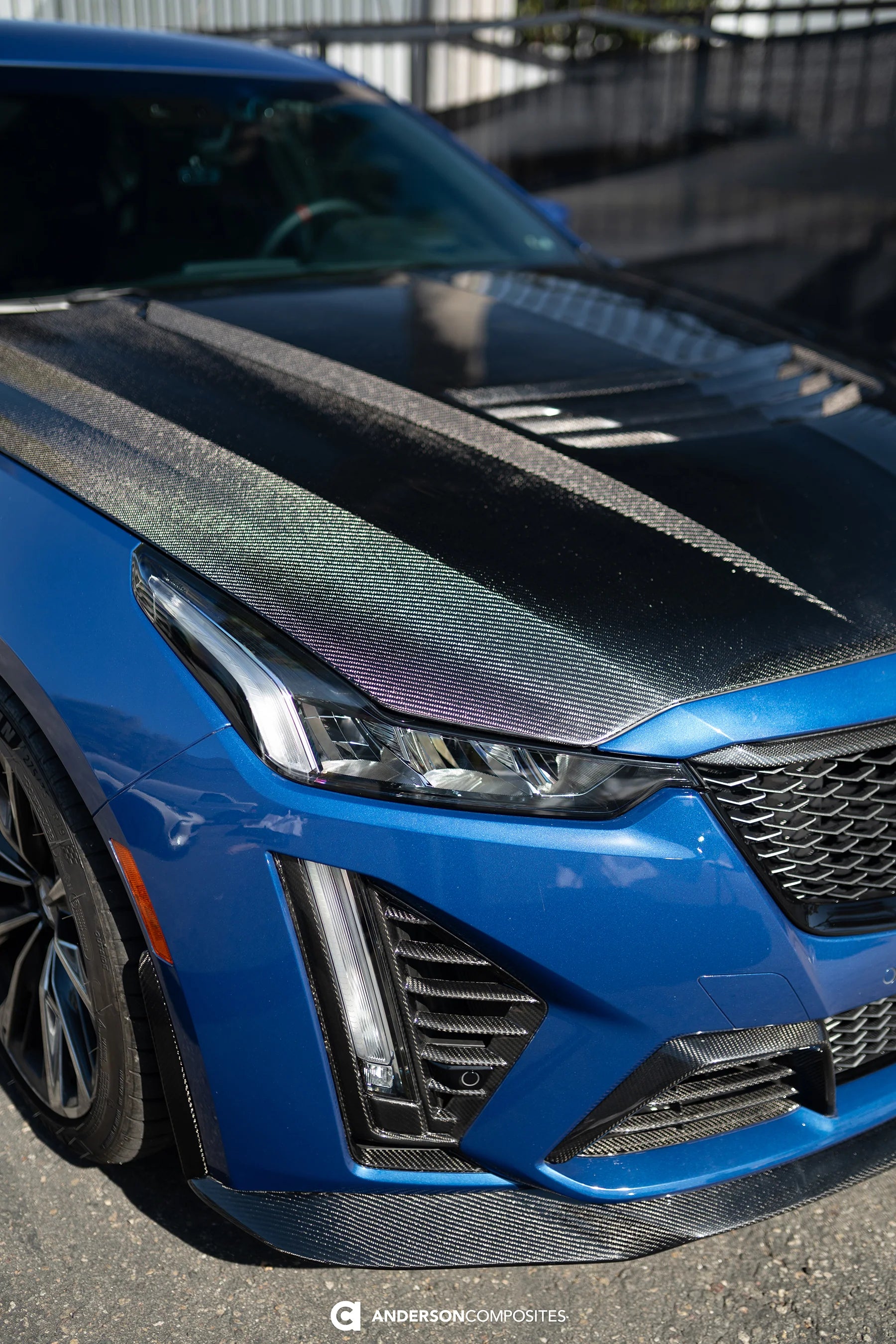 Anderson Composites 22-24 Cadillac CT5-V Carbon Fiber Front Bumper Lower Grille Trim AC-LT22CT5BW Anderson Composites