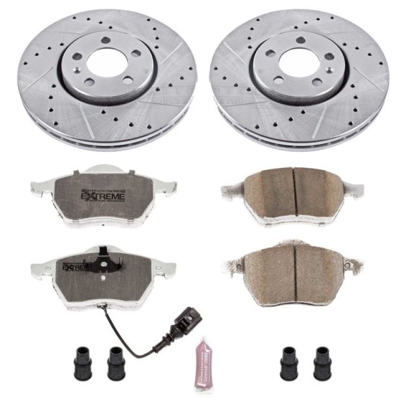 Power Stop 99-10 Volkswagen Beetle Front Z26 Street Warrior Brake Kit PowerStop