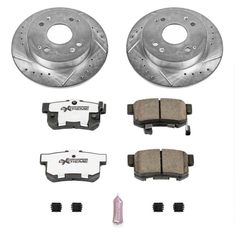 Power Stop 1997 Acura CL Rear Z26 Street Warrior Brake Kit PowerStop