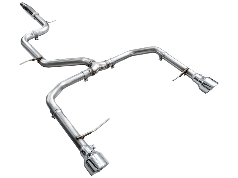 AWE 22-25 Volkswagen Jetta GLI Track Edition Exhaust - Chrome Silver Tips