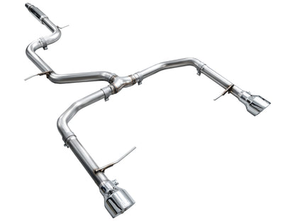 AWE 22-25 Volkswagen Jetta GLI Track Edition Exhaust - Chrome Silver Tips