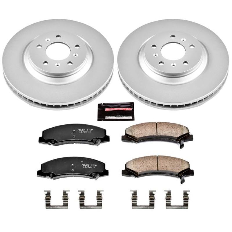 Power Stop 08-09 Buick Allure Front Z17 Evolution Geomet Coated Brake Kit PowerStop