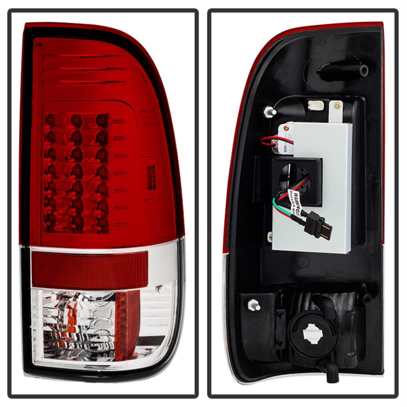 Spyder Ford Super Duty 08-15 Version 2 LED Tail Lights Red Clear ALT-YD-FS07-LED-G2-RC SPYDER