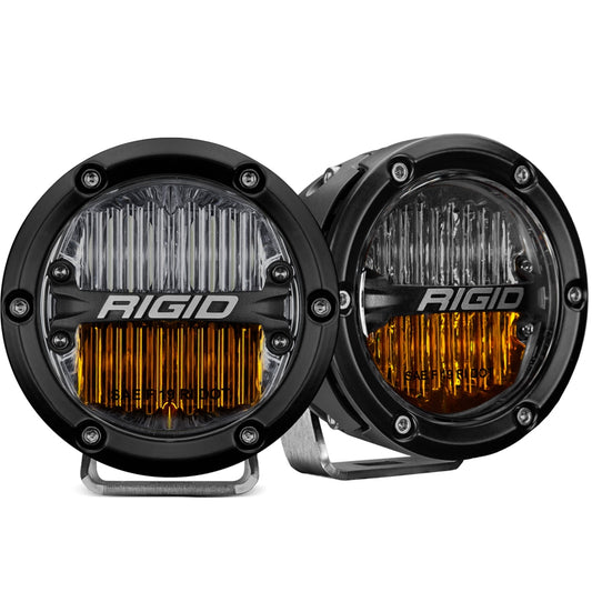 RIGID Industries 360-Series PRO SAE Fog Yellow/White LED Lights Pair - 36122