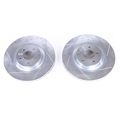 Power Stop 03-06 Mercedes-Benz CLK500 Front Evolution Drilled & Slotted Rotors - Pair PowerStop