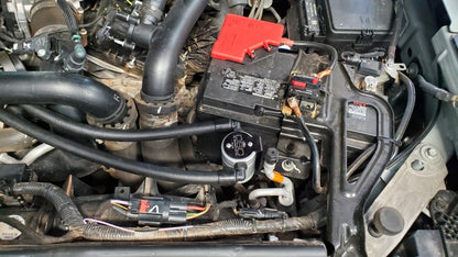 J&L 22-24 Ford Bronco Raptor 3.0L EcoBoost PCV Side Oil Separator 3.0 - Clear Anodized J&L