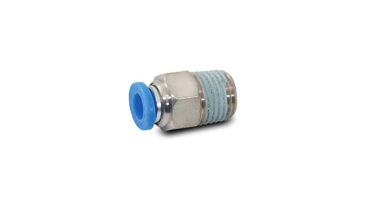 Vibrant Male Straight Pneumatic Vacuum Fitting | 1/8in NPT to 1/4in (6mm) OD Tube (2662)