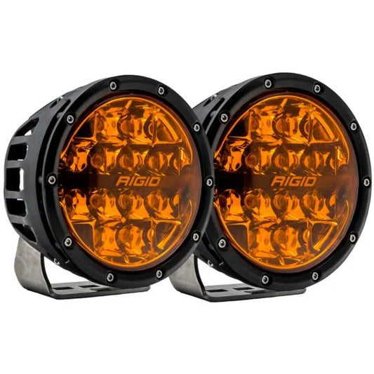 RIGID Industries 360-Series 6-Inch Spot Amber PRO LED Lights Pair - 36210