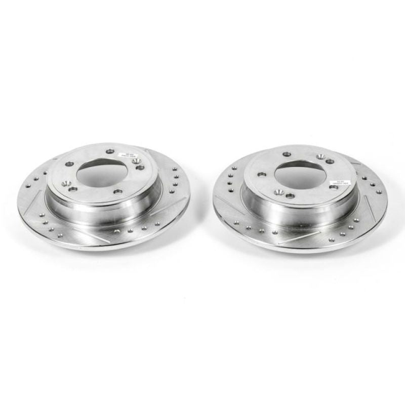 Power Stop 11-19 Hyundai Elantra Rear Evolution Drilled & Slotted Rotors - Pair PowerStop