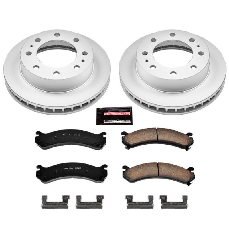Power Stop 00-05 Cadillac DeVille Front Z17 Evolution Geomet Coated Brake Kit PowerStop