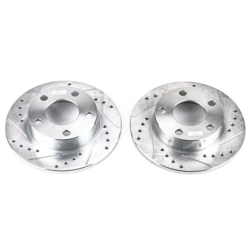 Power Stop 96-01 Audi A4 Quattro Rear Evolution Drilled & Slotted Rotors - Pair PowerStop
