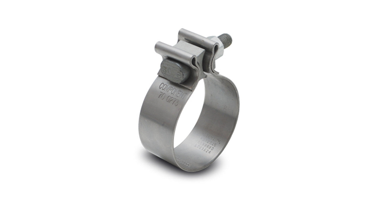 Vibrant 2.5" AccuSeal Stainless Steel Exhaust Clamp – 1" Band Width (1166)