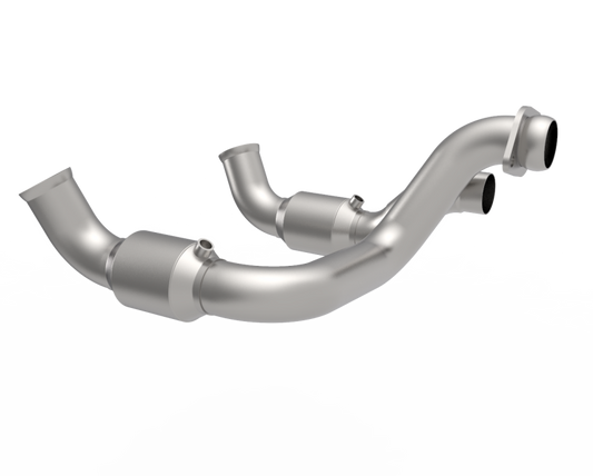 Kooks 20-22 Ford F250 7.3L V8 / Ford F350 7.3L V8 3in SS High Output Green Catted Connecting Pipes Kooks Headers