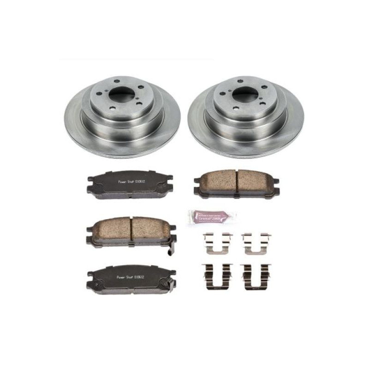 Power Stop 93-96 Subaru Impreza Front & Rear Z17 Evolution Geomet Coated Brake Kit