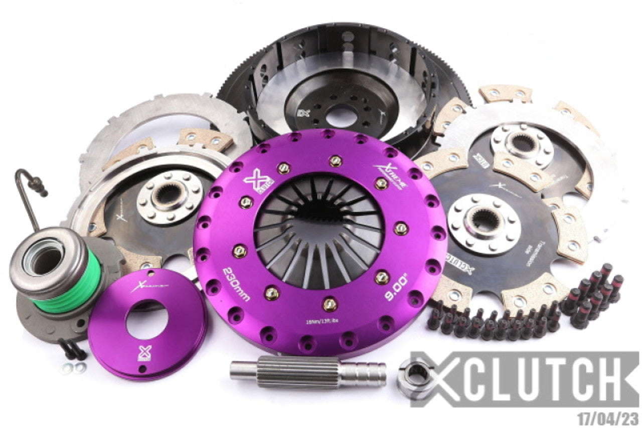 XClutch 13-14 Ford Mustang Shelby GT500 5.8L 9in Triple Solid Organic Clutch Kit