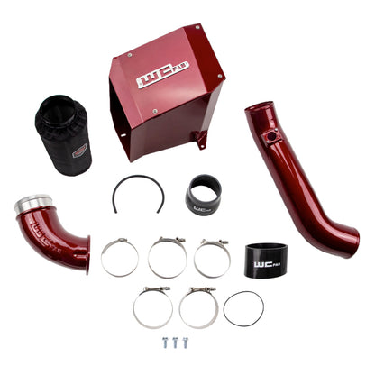 Wehrli 01-04 Duramax LB7 4in Stage 2 Intake Kit w/ Air Box - Kiwi Green - WCF100300-KIWI