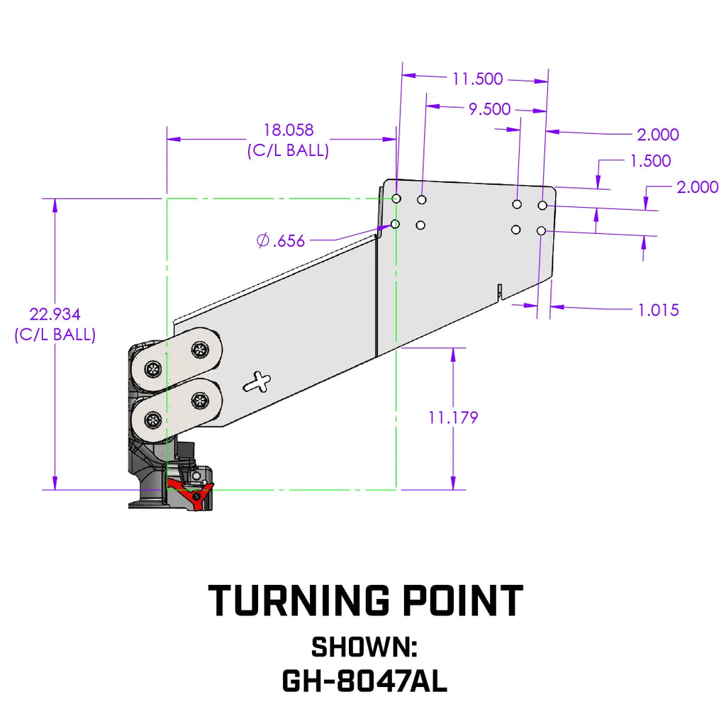 Gen-Y Executive Torsion-Flex SnapLatchTurning Point Fifth Wheel to Gooseneck 2 5/16″ Coupler 3.5K pin weight - GH-8047AL