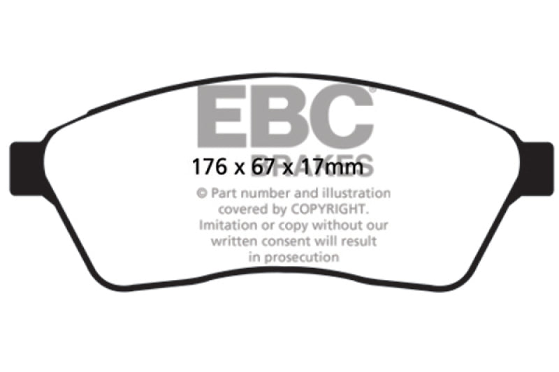 EBC YellowStuff Front Brake Pads - DP41859R EBC