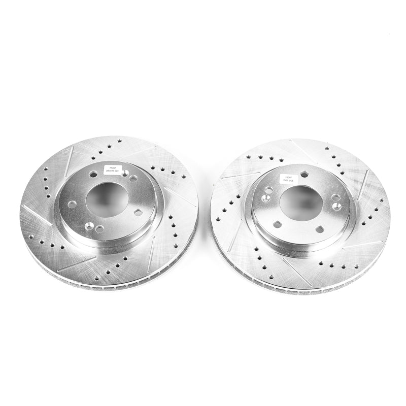 Power Stop 01-06 Hyundai Santa Fe Front Evolution Drilled & Slotted Rotors - Pair PowerStop