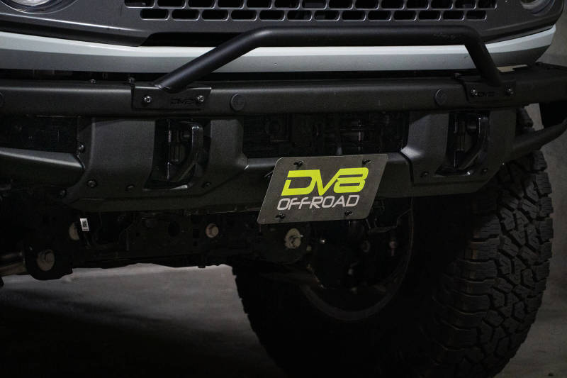 DV8 Offroad 21-22 Ford Bronco Factory Front Bumper Licence Relocation Bracket - Front DV8 Offroad