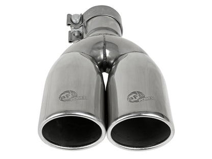 afe MACH Force-Xp Universal Exhaust Tip 2-1/2 IN Inlet x 3-1/2 IN Outlet X 12 IN L