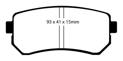 EBC YellowStuff Rear Brake Pads - DP41769R EBC
