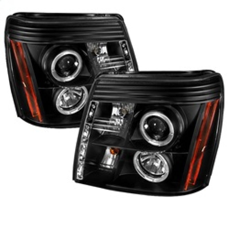 Spyder Cadillac Escalade 02-06 Projector Halogen Model- LED Halo DRL Blk PRO-YD-CE02-DRL-BK SPYDER
