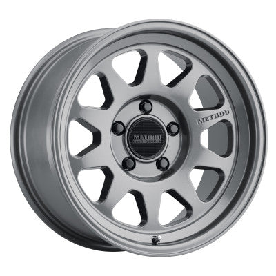 Method Race Wheels MR708 Bead Grip 17x8.5 / 0mm Offset / 5x5 BP / 71.5mm CB - Gloss Titanium