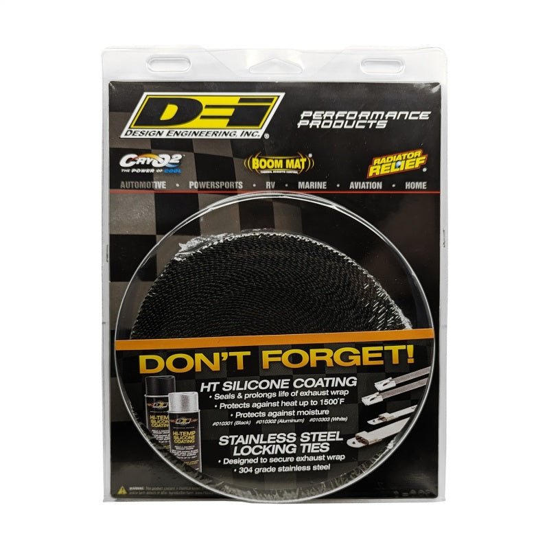 DEI Exhaust Wrap 2in x 50ft - Titanium - Black DEI