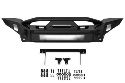 DV8 Offroad 18-23 Jeep Wrangler JL / 20-23 Jeep Gladiator JT FS-7 Mid-Width Winch Front Bumper DV8 Offroad