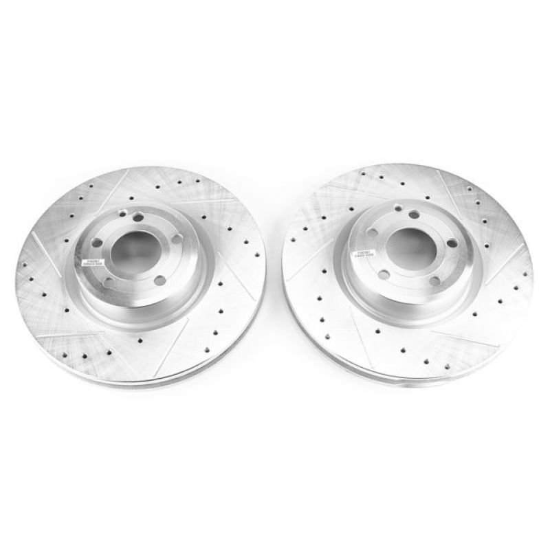 Power Stop 15-16 Mercedes-Benz SL400 Front Evolution Drilled & Slotted Rotors - Pair PowerStop