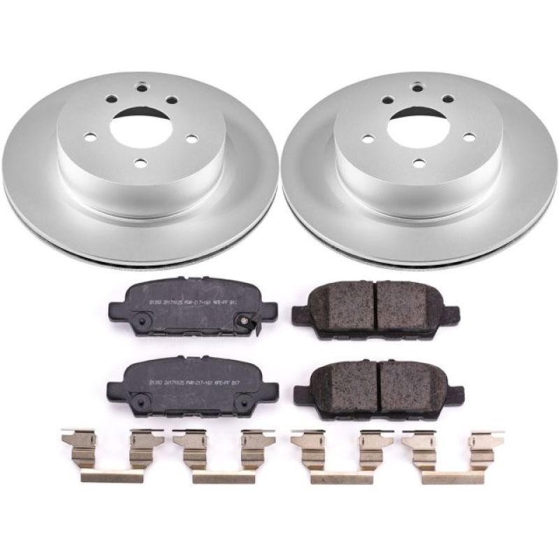 Power Stop 18-19 Nissan 370Z Rear Z17 Evolution Geomet Coated Brake Kit PowerStop