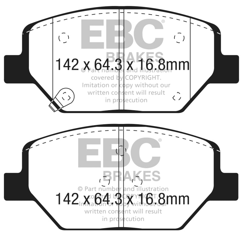 EBC GreenStuff Front Brake Pads - DP23065