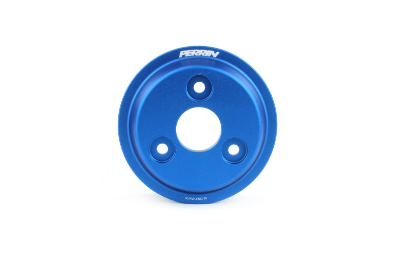Perrin 2020+ Subaru Forester / Crosstrek Lightweight Water Pump Pulley - Blue Perrin Performance