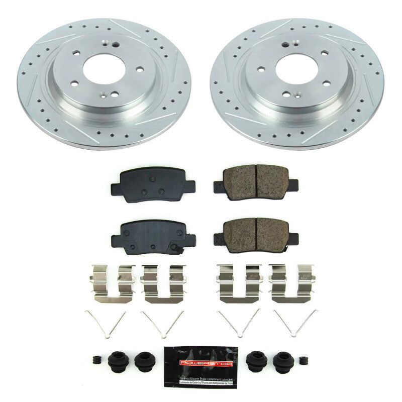 Power Stop 2021 Kia Seltos Rear Z23 Evolution Brake Kit PowerStop