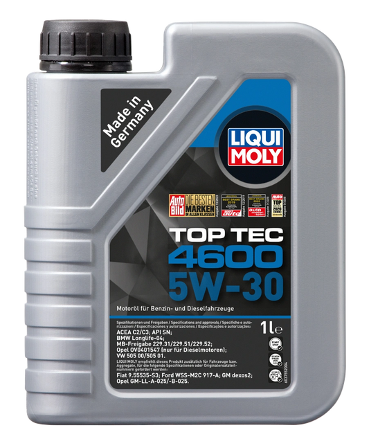 LIQUI MOLY 20L Top Tec 4600 Motor Oil 5W-30 LIQUI MOLY