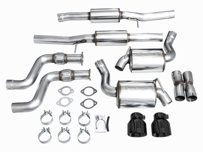AWE 2023 Nissan Z RZ34 RWD Touring Edition Catback Exhaust System w/ Diamond Black Tips AWE Tuning