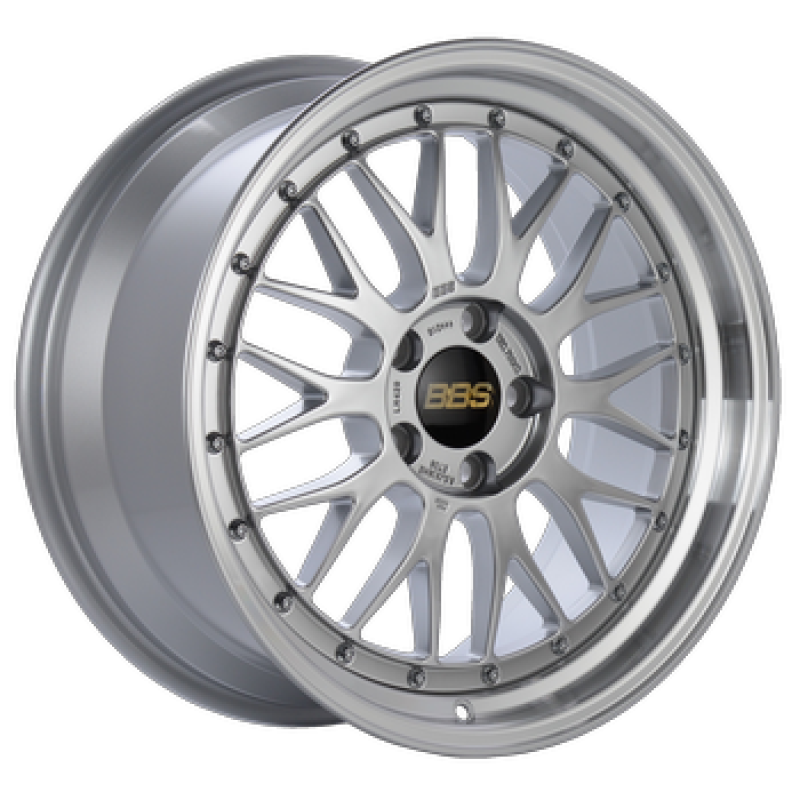 BBS LM 18x9 5x114.3 ET42 PFS Diamond Black Center Diamond-Cut Rim Wheel - PFS/Clip Req