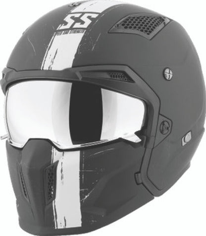 Speed and Strength SS2400 Tough As Nails Helmet Black/White - 2XL