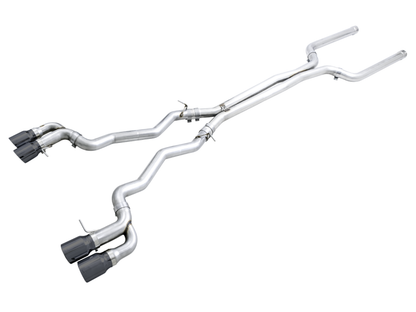 AWE Tuning 18-19 BMW M5 (F90) 4.4T AWD Cat-back Exhaust - Track Edition (Diamond Black Tips) AWE Tuning
