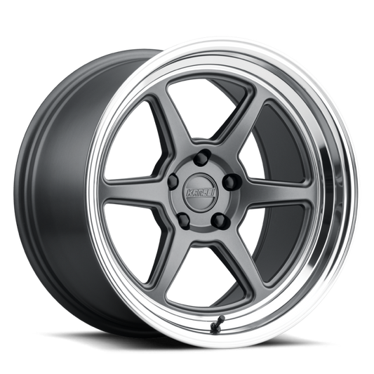 Kansei K14G Roku 18x8.5in / 5x112 BP / +35mm Offset / 66.56mm Bore - Matte Gunmetal Wheel