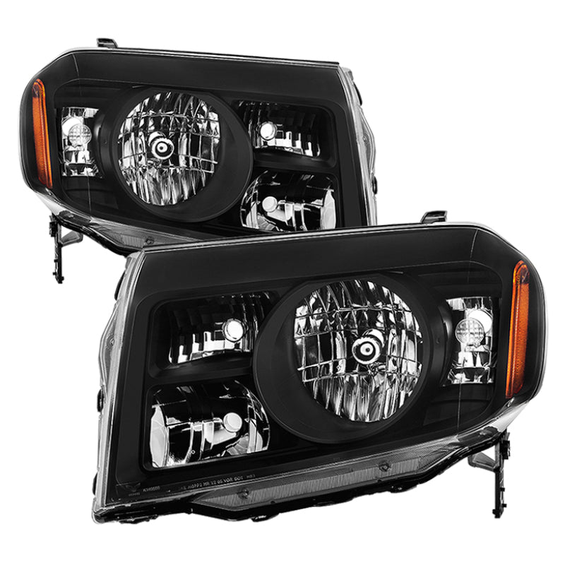 xTune Honda Pilot 2009-2011 OEM Style Headlights - Black HD-JH-HPIL09-AM-BK SPYDER