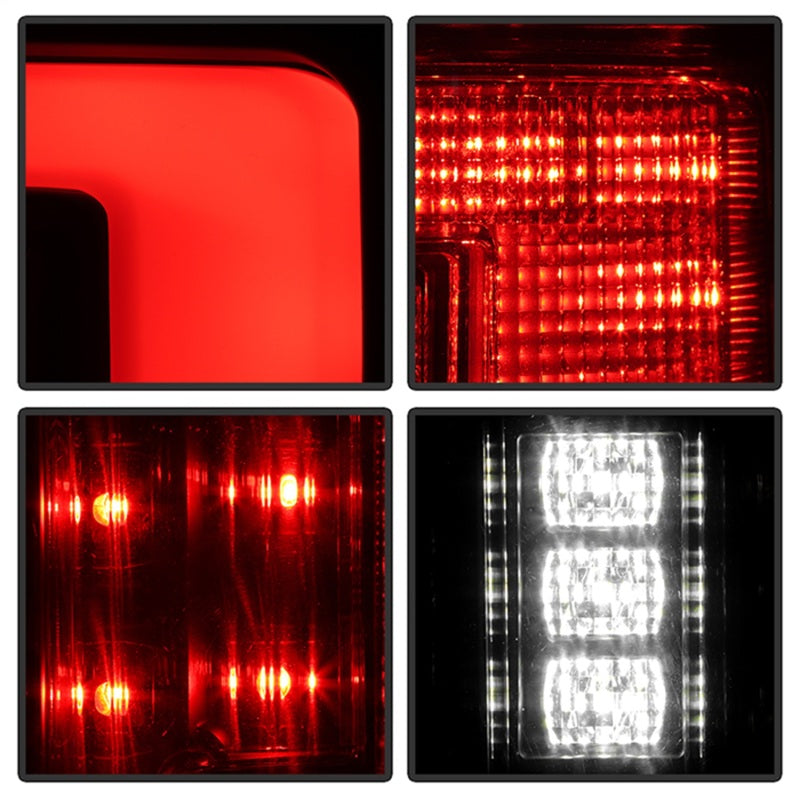 Spyder 21-23 Ford F150 (Halogen w/ Blind Spot) Full LED Tail Lights - Black (ALT-YD-FF15021HALBS-BK) SPYDER