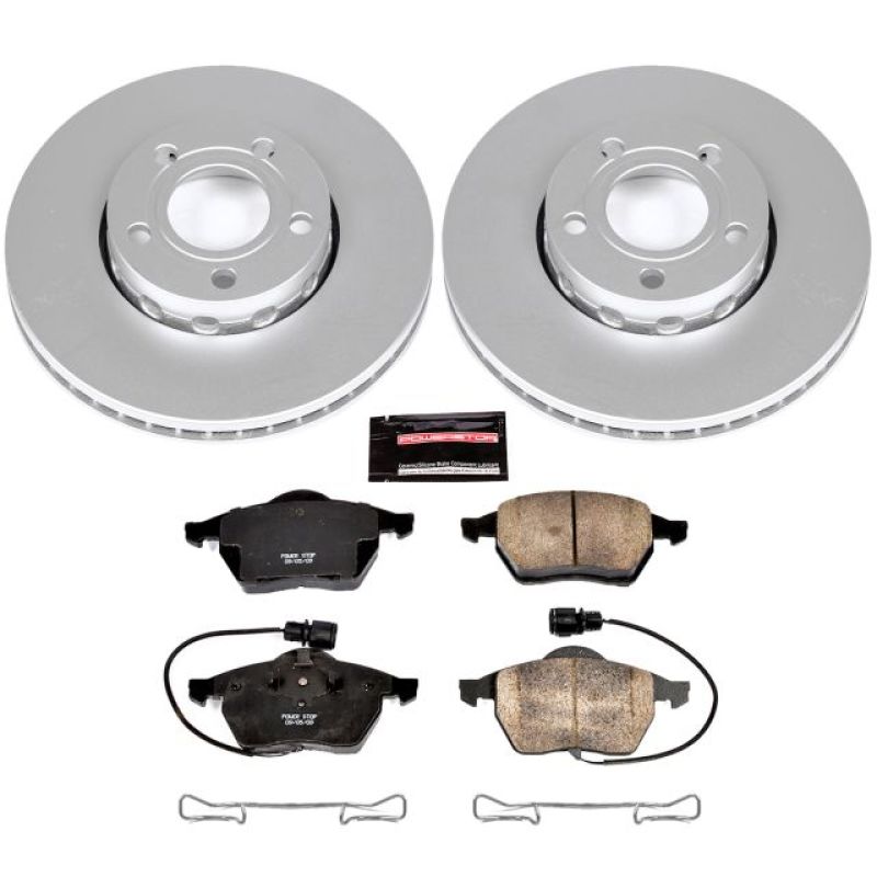 Power Stop 95-97 Audi A6 Front Z23 Evolution Sport Coated Brake Kit PowerStop