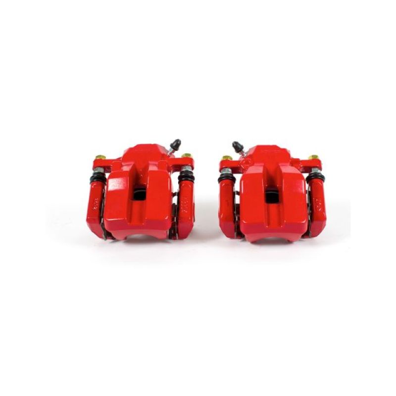 Power Stop 06-12 Toyota RAV4 Rear Red Calipers w/Brackets - Pair PowerStop