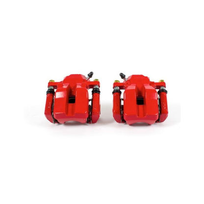 Power Stop 06-12 Toyota RAV4 Rear Red Calipers w/Brackets - Pair PowerStop