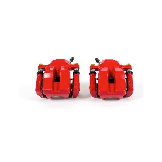Power Stop 06-12 Toyota RAV4 Rear Red Calipers w/Brackets - Pair PowerStop