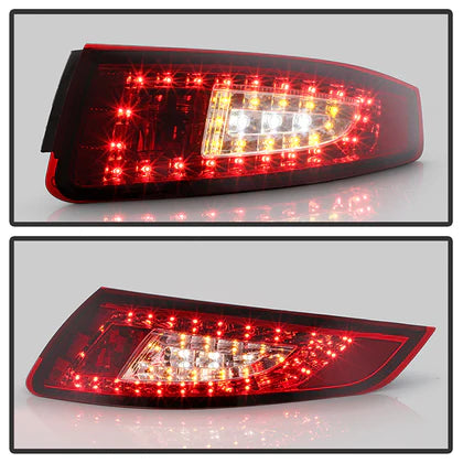 Spyder Porsche 997 05-08 LED Tail Lights Red Clear ALT-YD-P99705-LED-RC